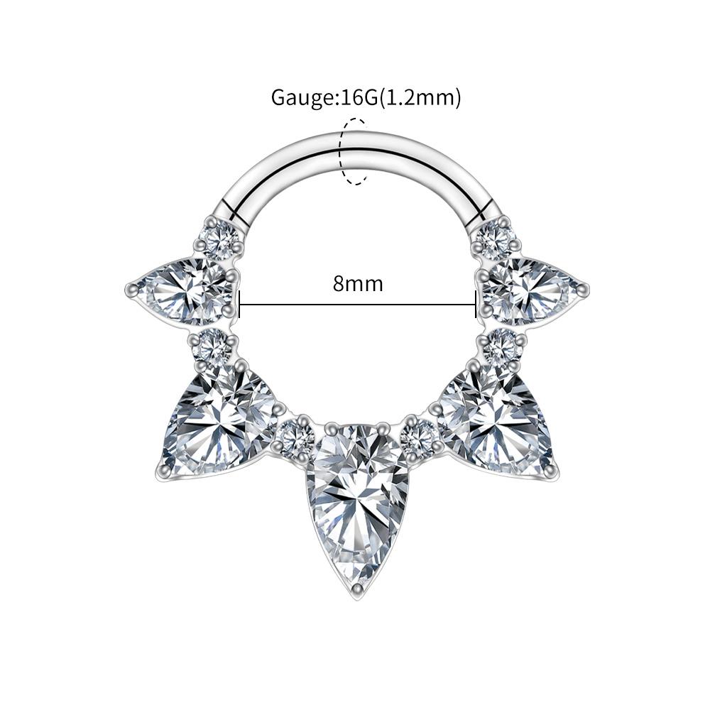 Right Grand ASTM F136 Titanium 16G Pear CZ Hinged Clicker Segment Hoop Ring 8mm/10mm Hinged Daith Clicker Septum Nose Jewelry
Right Grand ASTM F136 Titanium 16G Pear CZ Hinged Clicker Segment Hoop Ring 8mm/10mm Hinged Daith Clicker Septum Nose Jewelry