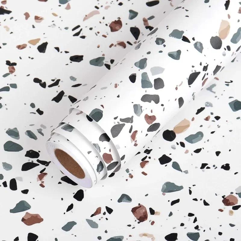 Terrazzo Contact Paper White Waterproof Self Adhesive Wallpaper Roll Granite Countertop Decor Peel and Stick Sticker for Kitchen 60CMX3M
Terrazzo Contact Paper White Waterproof Self Adhesive Wallpaper Roll Granite Countertop Decor Peel and Stick Sticker for Kitchen 60CMX3M