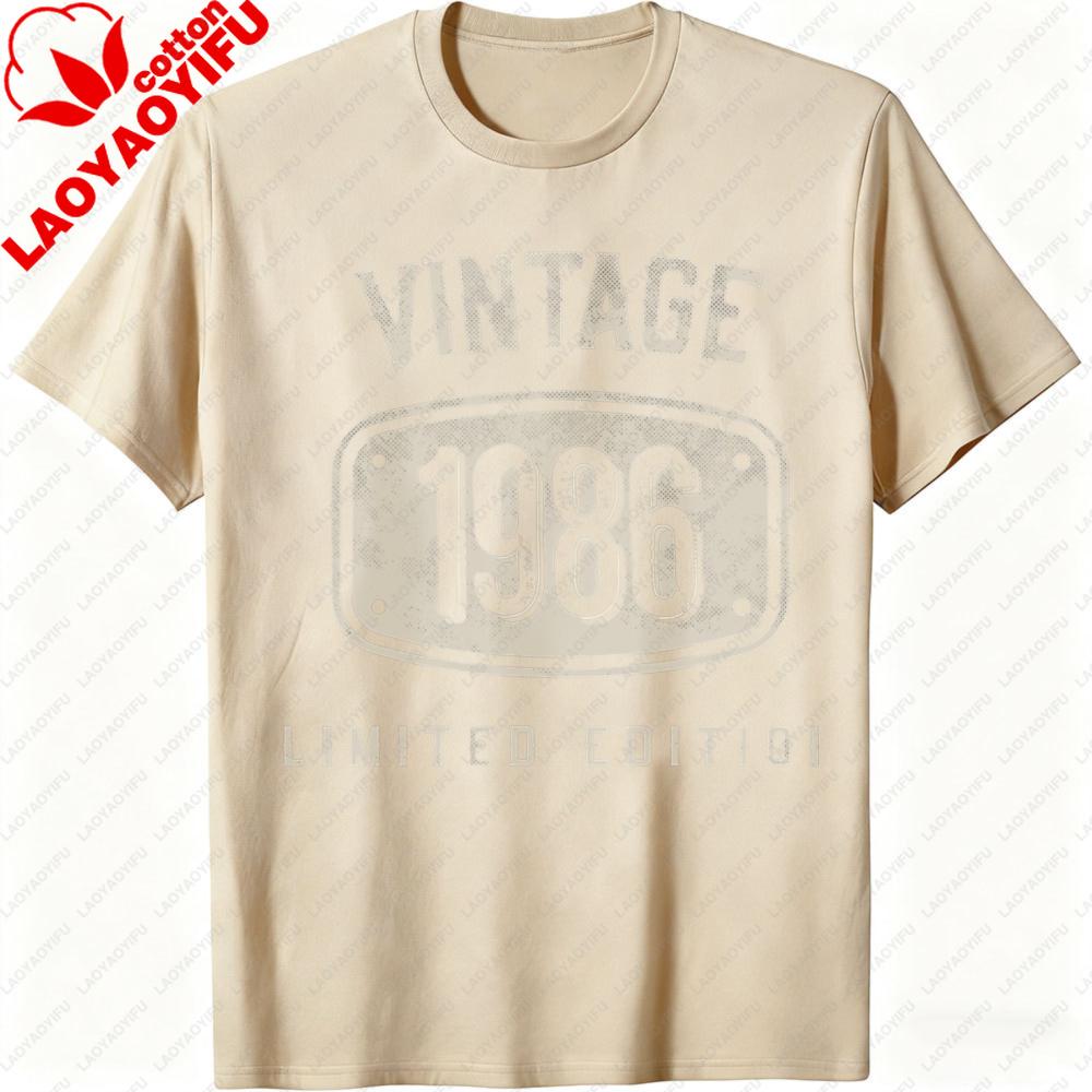 Vintage 1986 Limited Edition Summer Men TShirt Classic Retro Casual Wear for Birthday Gift Party Graphic T Shirts Men Clothing S
Vintage 1986 Limited Edition Summer Men TShirt Classic Retro Casual Wear for Birthday Gift Party Graphic T Shirts Men Clothing S