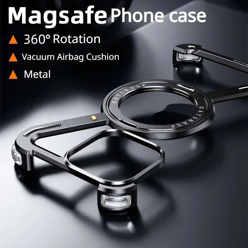 For iPhone 15 Bumper Case Z-Shape Design Magnetic Boardless Phone Back Cover with Kickstand Black
For iPhone 15 Bumper Case Z-Shape Design Magnetic Boardless Phone Back Cover with Kickstand Black