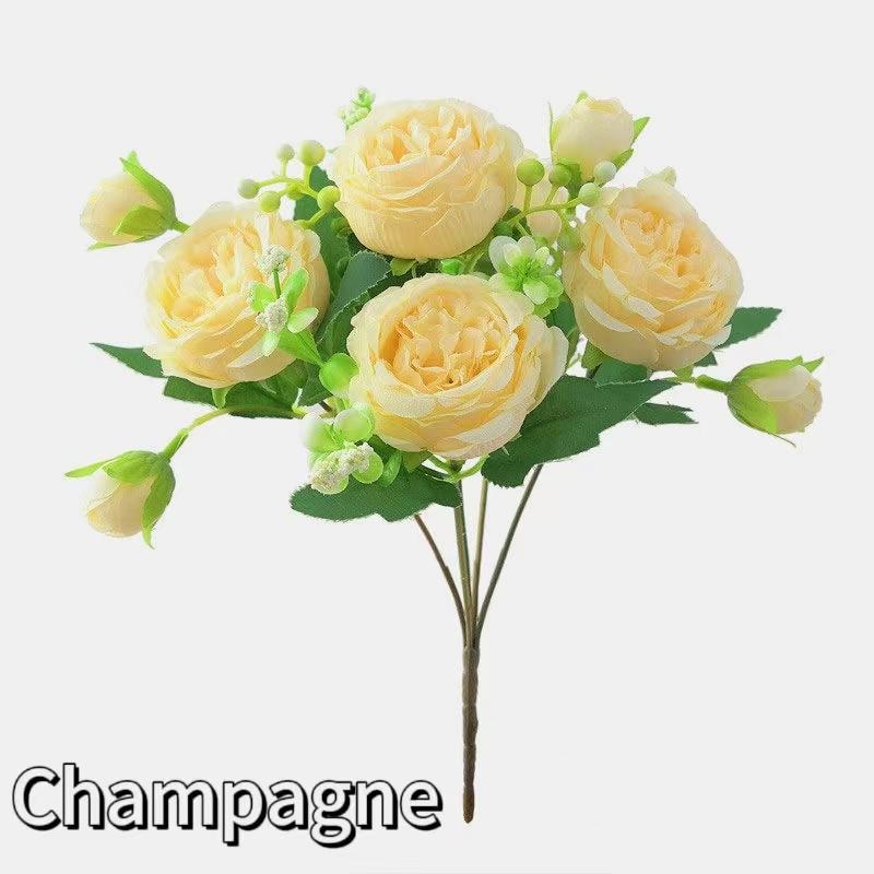 Artificial Flowers Silk Peony Hydrangea for Living Room Home Decoration Wedding Bride Bouquet Fake Plants Table Accessories 1pcs шампанського
Artificial Flowers Silk Peony Hydrangea for Living Room Home Decoration Wedding Bride Bouquet Fake Plants Table Accessories 1pcs шампанського