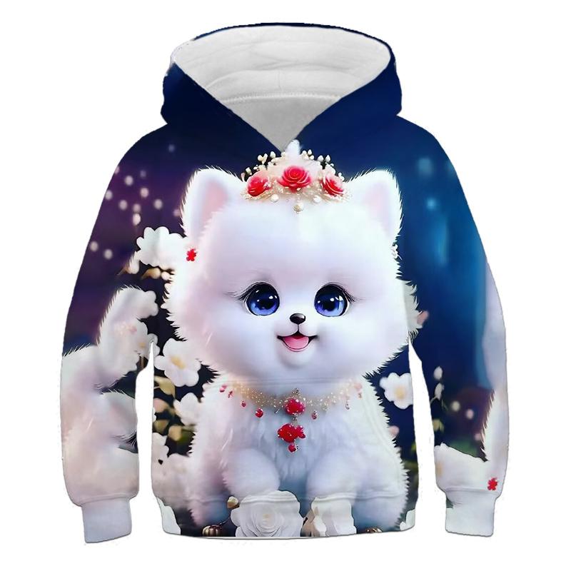 Детские свободные худи, детская толстовка с кошкой, осенняя детская мультяшная худи, пальто для девочки, с длинным рукавом, 3-12 лет, графический повседневный топ для девочек 130cm
Детские свободные худи, детская толстовка с кошкой, осенняя детская мультяшная худи, пальто для девочки, с длинным рукавом, 3-12 лет, графический повседневный топ для девочек 130cm