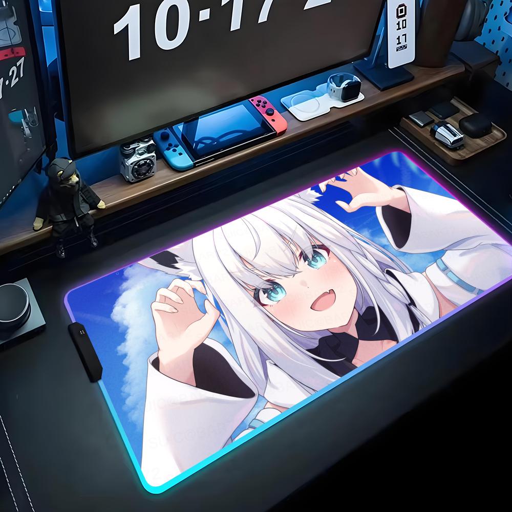 shirakami fubuki Mouse Pad RGB Gaming Mousepad Big LED Pad PC Desk Mat Luminous Mouse Pad Large Keyboard Mats Table Rug With RGB600x300x3mm
shirakami fubuki Mouse Pad RGB Gaming Mousepad Big LED Pad PC Desk Mat Luminous Mouse Pad Large Keyboard Mats Table Rug With RGB600x300x3mm