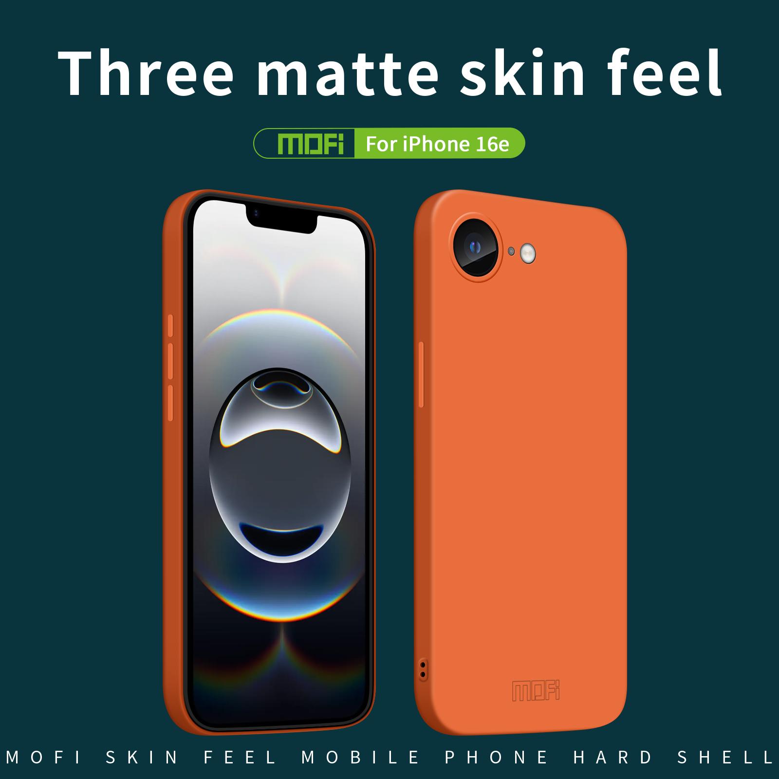 For iPhone 16e Phone Case MOFI JK Qin Series Skin-Touch Matte Anti-fingerprint Back Cover Orange
For iPhone 16e Phone Case MOFI JK Qin Series Skin-Touch Matte Anti-fingerprint Back Cover Orange