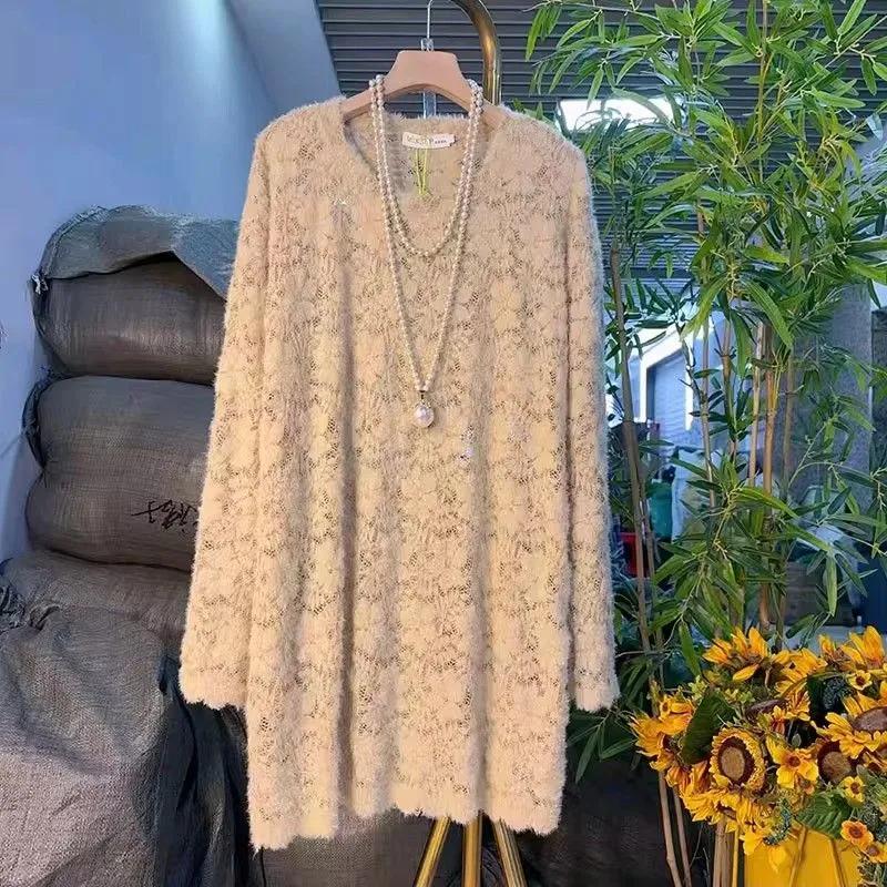 Fashion New Long-sleeved Patchwork Lace Shirt Korean Style Loose Round Neck Long-sleeved Simple Top L білий
Fashion New Long-sleeved Patchwork Lace Shirt Korean Style Loose Round Neck Long-sleeved Simple Top L білий