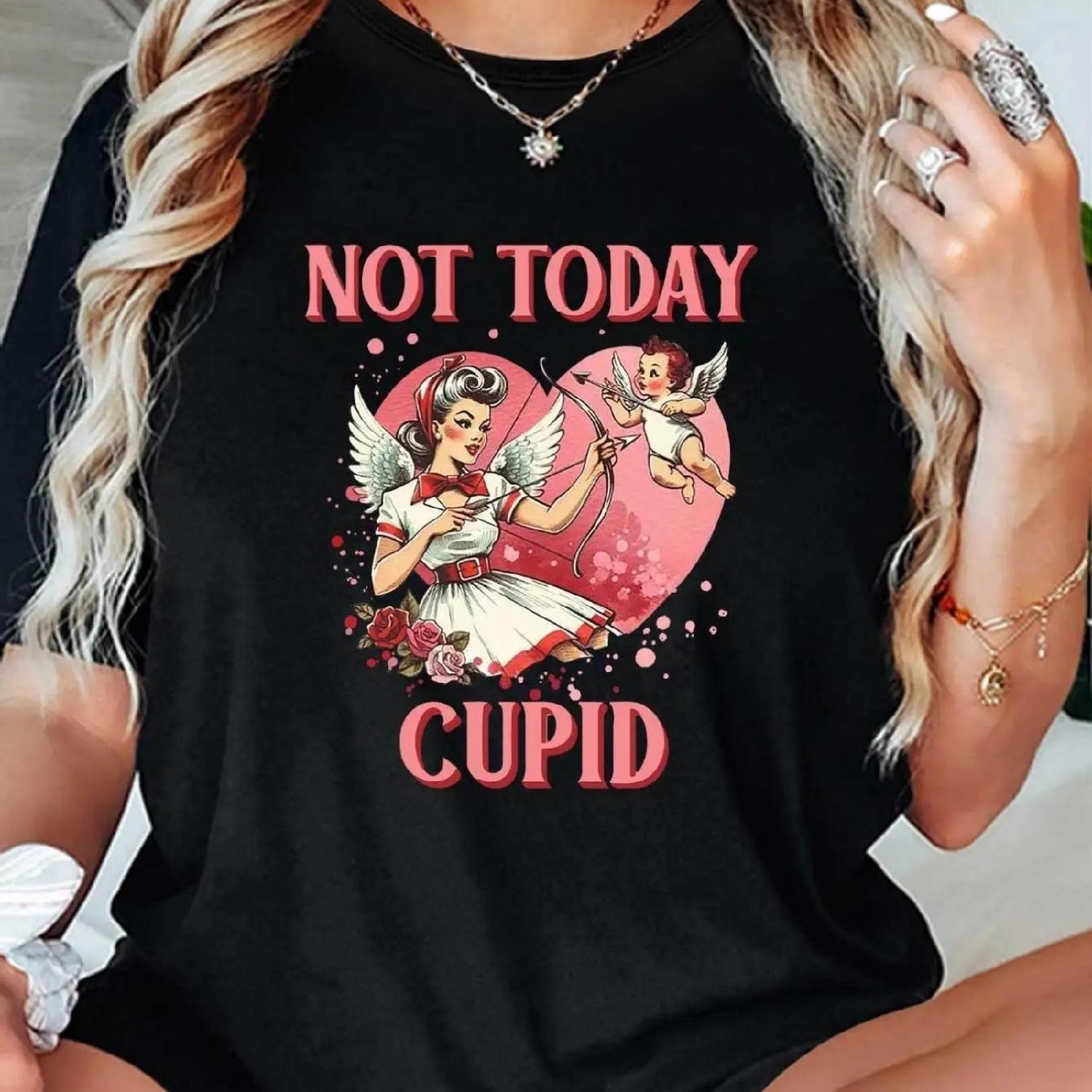 Women s Casual Crew Neck T-Shirt with Love Arrow Angel Cupid Print, Regular Length, All-Season Short Sleeve Top Tee For Adult, M XXXXXL різнокольоровий
Women s Casual Crew Neck T-Shirt with Love Arrow Angel Cupid Print, Regular Length, All-Season Short Sleeve Top Tee For Adult, M XXXXXL різнокольоровий