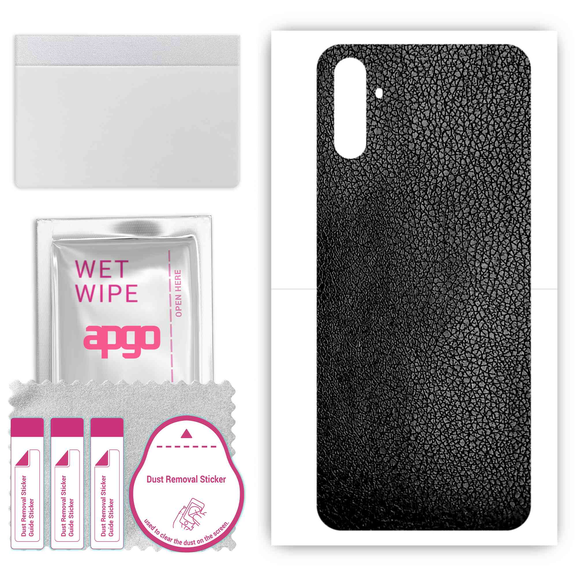 apgo Protective Skin Sticker for the back compatible with Realme C3i, Wrap Film, Foil, Vinyl - Pattern Black Leather
apgo Protective Skin Sticker for the back compatible with Realme C3i, Wrap Film, Foil, Vinyl - Pattern Black Leather