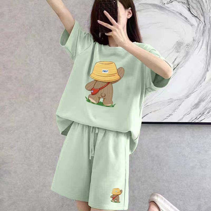 Women s Plus Size 2-piece Set Summer Casual Fashion Short Sleeved Shorts Set Pure Cotton Loose Sports Two-piece Set M хаки
Women s Plus Size 2-piece Set Summer Casual Fashion Short Sleeved Shorts Set Pure Cotton Loose Sports Two-piece Set M хаки