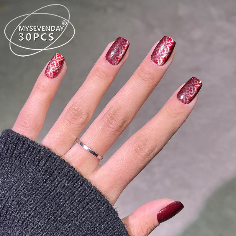 Chinese Knot Cat Eye Vintage Wearable Nails - Deep Red, Removable, Advanced Nail Art for 2025 New Year Handmade Nails XS#10 pcs/bag
Chinese Knot Cat Eye Vintage Wearable Nails - Deep Red, Removable, Advanced Nail Art for 2025 New Year Handmade Nails XS#10 pcs/bag