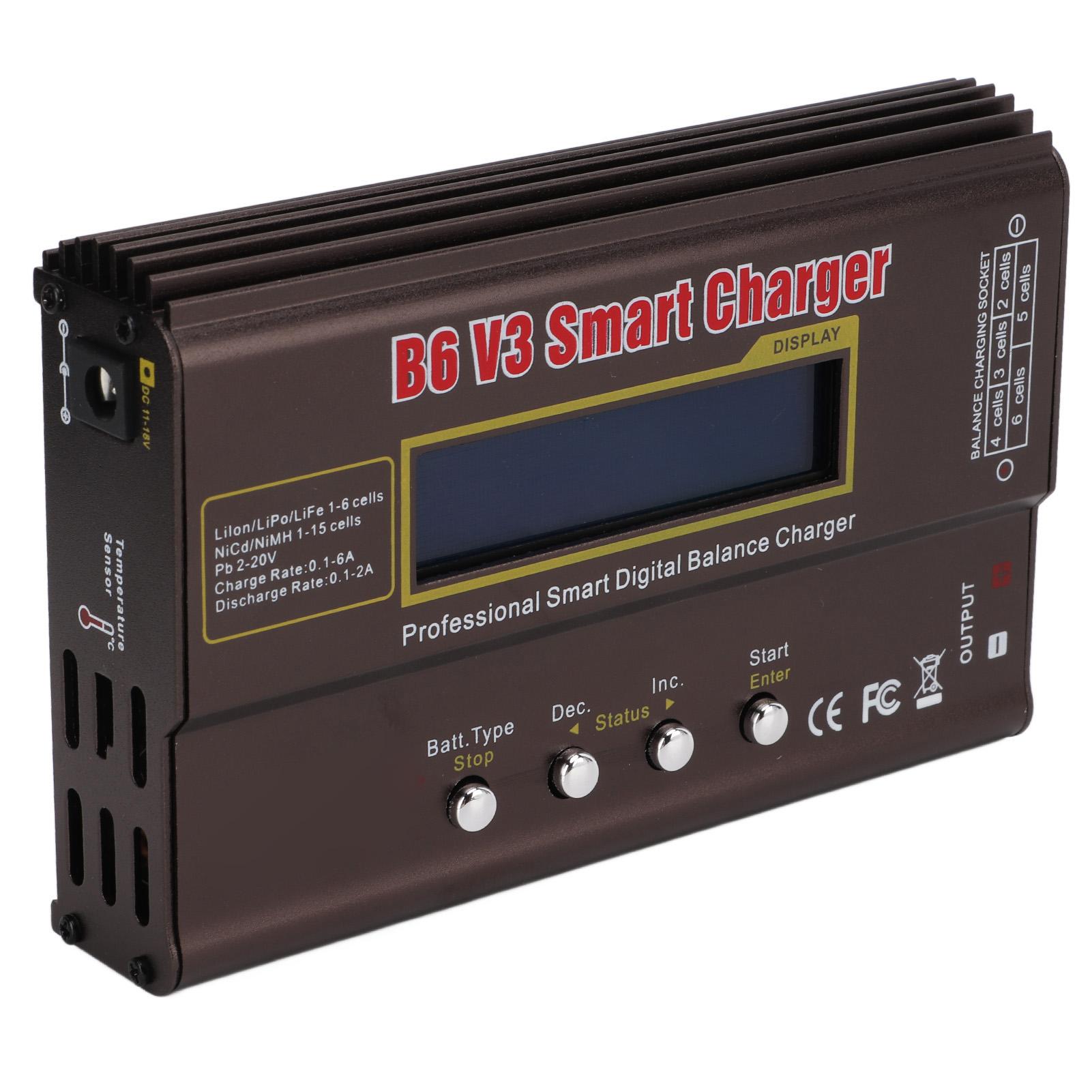 Smart Charger Multifunction 80W Maximum Safety Wide Compatibility B6 V3 Balance Charger for Liion Lipo Pb Battery
Smart Charger Multifunction 80W Maximum Safety Wide Compatibility B6 V3 Balance Charger for Liion Lipo Pb Battery