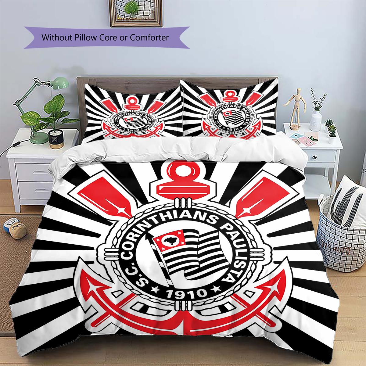 Corinthians Paulista Sports Club logoPattern Bedding,Quilt Cover Pillowcase Home Birthday Gift (1 * duvet cover + 2 * pillowcase, without core) 135x200cm
Corinthians Paulista Sports Club logoPattern Bedding,Quilt Cover Pillowcase Home Birthday Gift (1 * duvet cover + 2 * pillowcase, without core) 135x200cm
