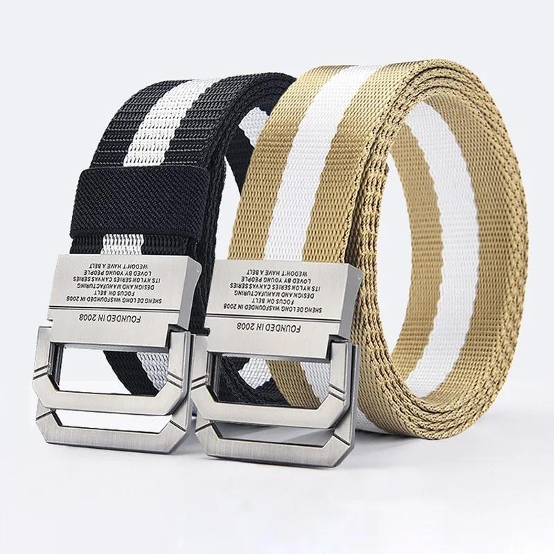 Мужской ремень Trend Double Loop Buckle ремень из холста Женский ремень с брюками-карго Джинсовый ремень Спортивный ремень на открытом воздухе Ремни без перфорации 120cm
Мужской ремень Trend Double Loop Buckle ремень из холста Женский ремень с брюками-карго Джинсовый ремень Спортивный ремень на открытом воздухе Ремни без перфорации 120cm