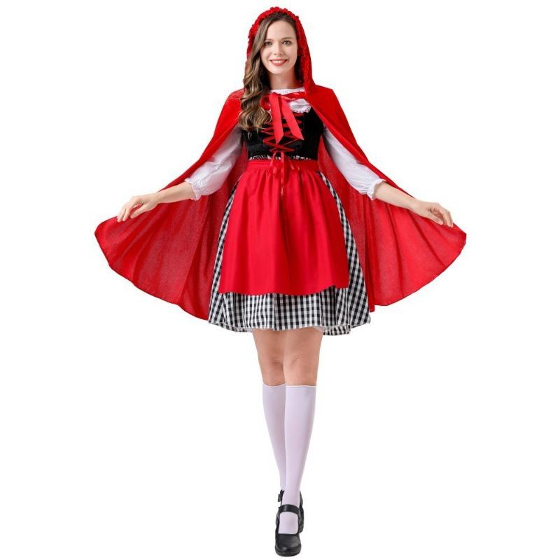 Medieval Halloween, cosplay fairy tale Little Red Riding Hood and the Big Bad Wolf drama costume performance costume S/M
Medieval Halloween, cosplay fairy tale Little Red Riding Hood and the Big Bad Wolf drama costume performance costume S/M
