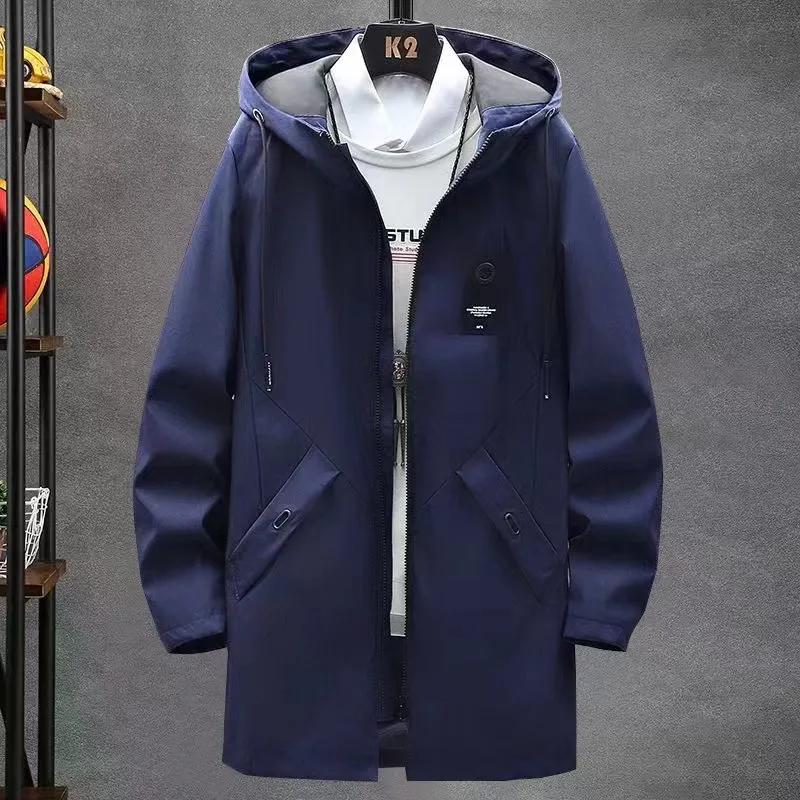 Spring Men s Classic Fashion Trend Long Windbreaker Men Casual Loose Hooded Coat XXXXL синій
Spring Men s Classic Fashion Trend Long Windbreaker Men Casual Loose Hooded Coat XXXXL синій