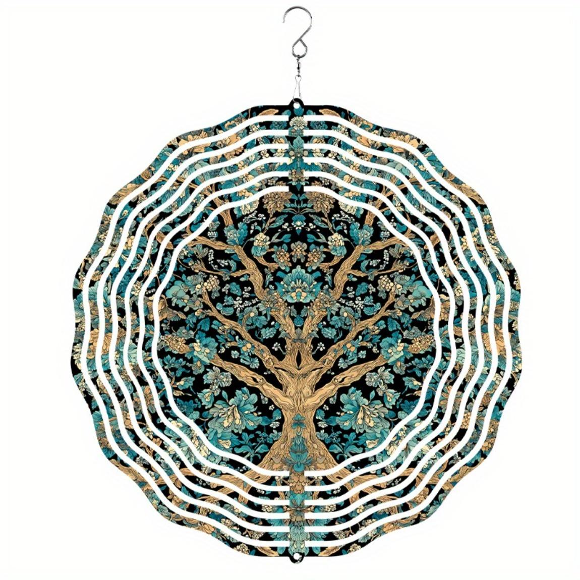 Blue Golden Floral Tree Metal Wind Chime 360 Degree Hook for Garden Patio Lawn Outdoor Decor All Season Hanging Wind Chimes Gift 01A
Blue Golden Floral Tree Metal Wind Chime 360 Degree Hook for Garden Patio Lawn Outdoor Decor All Season Hanging Wind Chimes Gift 01A