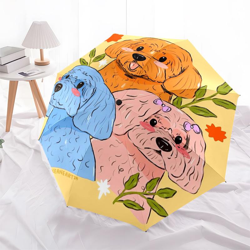 1pc Poodle Trio Illustration Umbrella with Plastic Handle,Suitable for All Seasons Home Travel Outdoor Umbrellaptys31017
1pc Poodle Trio Illustration Umbrella with Plastic Handle,Suitable for All Seasons Home Travel Outdoor Umbrellaptys31017