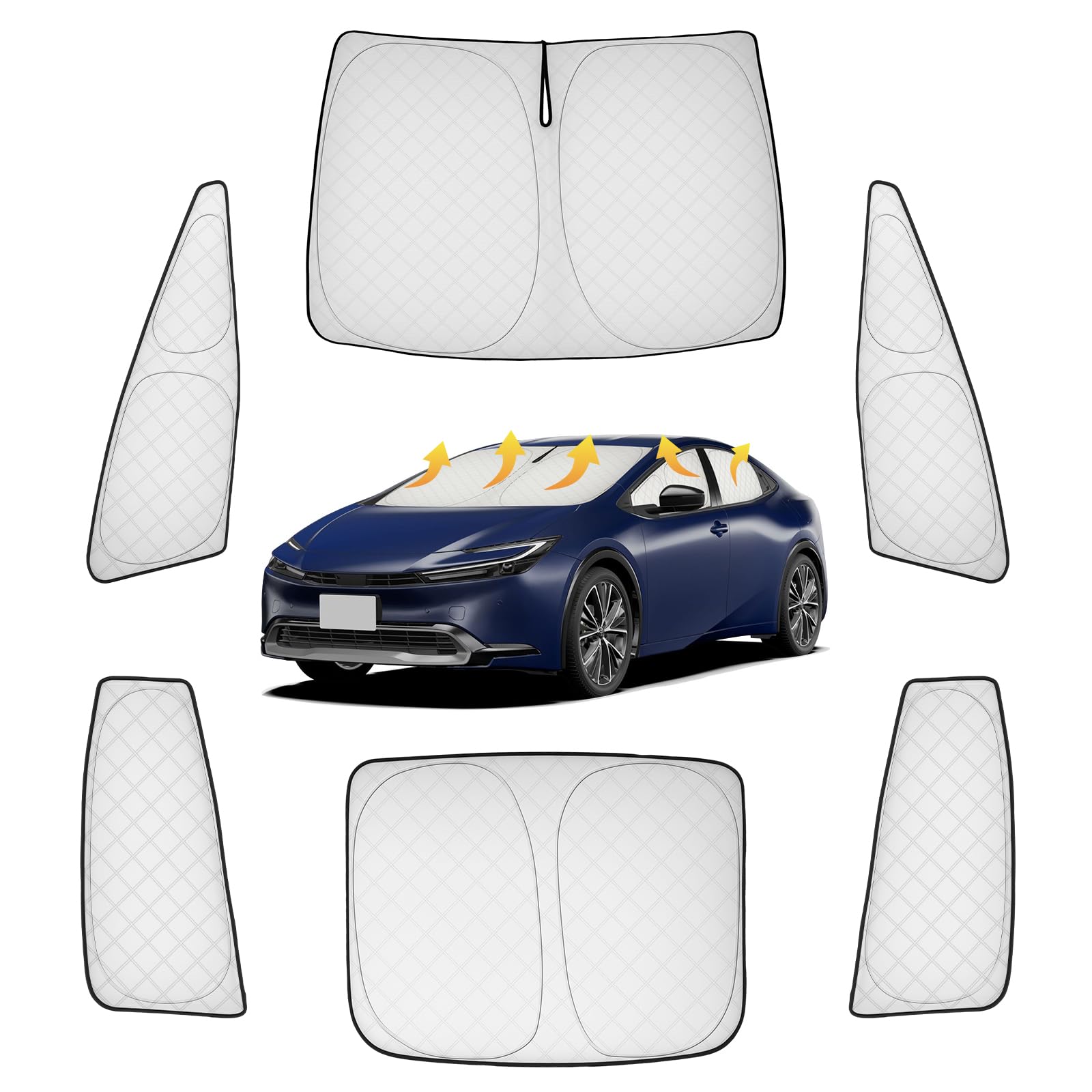 Perrace Car Sunshade for Toyota Prius 60 Series Heat Light Blocking Window Car Camping Outdoor 60 Series UV Easy Convenient Fits All Set of 6 -
Perrace Car Sunshade for Toyota Prius 60 Series Heat Light Blocking Window Car Camping Outdoor 60 Series UV Easy Convenient Fits All Set of 6 -