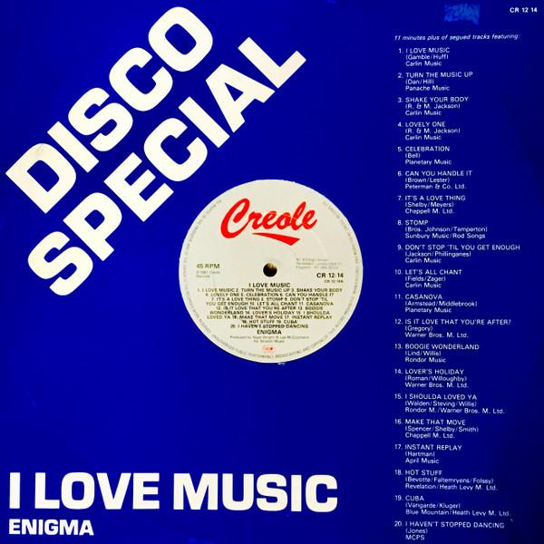 LP Record ENIGMA I Love Music CR1214 Creole Records 1981 UK Dance Electronica Used
LP Record ENIGMA I Love Music CR1214 Creole Records 1981 UK Dance Electronica Used