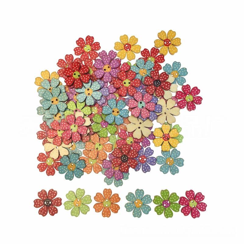 50 Pcs/Pack 20MM Multi-Color Wooden Buttons 2-Hole Flower Shaped Buttons for DIY Crafts Scrapbooking Sewing 20mm
50 Pcs/Pack 20MM Multi-Color Wooden Buttons 2-Hole Flower Shaped Buttons for DIY Crafts Scrapbooking Sewing 20mm
