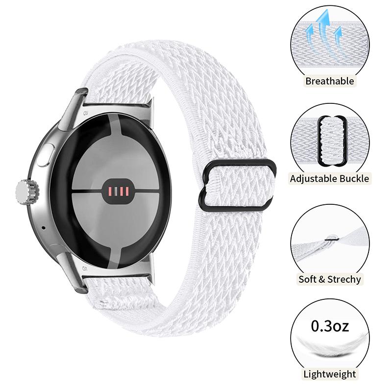 For Google Pixel Watch 3 41mm/Watch 2/Pixel Watch Elastic Woven Soft Watch Strap Replacement Wrist Band (Silver Connector) Purple/Blue
For Google Pixel Watch 3 41mm/Watch 2/Pixel Watch Elastic Woven Soft Watch Strap Replacement Wrist Band (Silver Connector) Purple/Blue