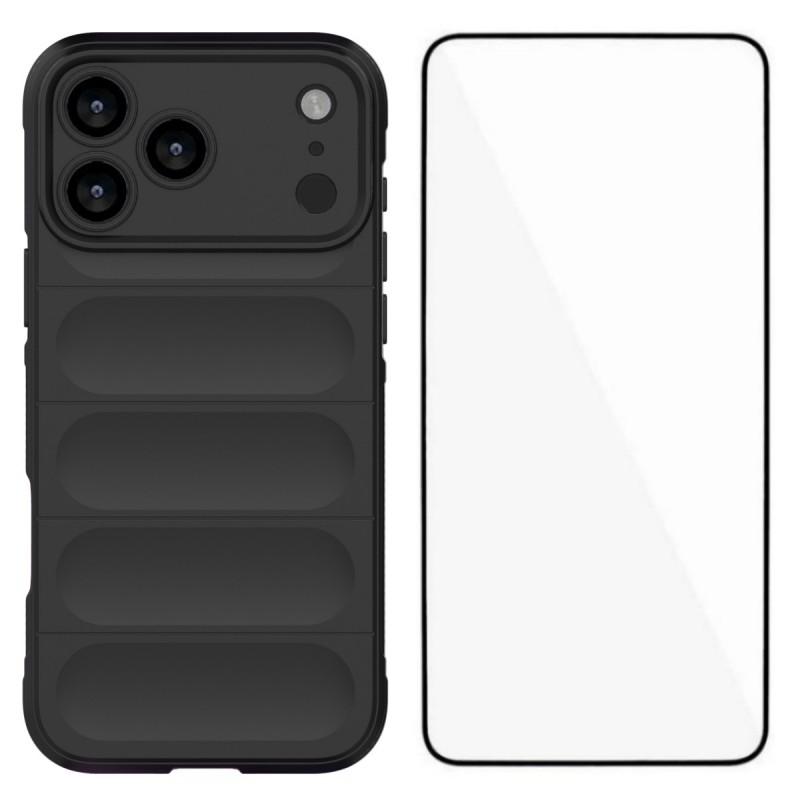 For iPhone 17 Pro TPU Case WANLONFENG HD Series Anti Slip Phone Cover with Tempered Glass Black
For iPhone 17 Pro TPU Case WANLONFENG HD Series Anti Slip Phone Cover with Tempered Glass Black