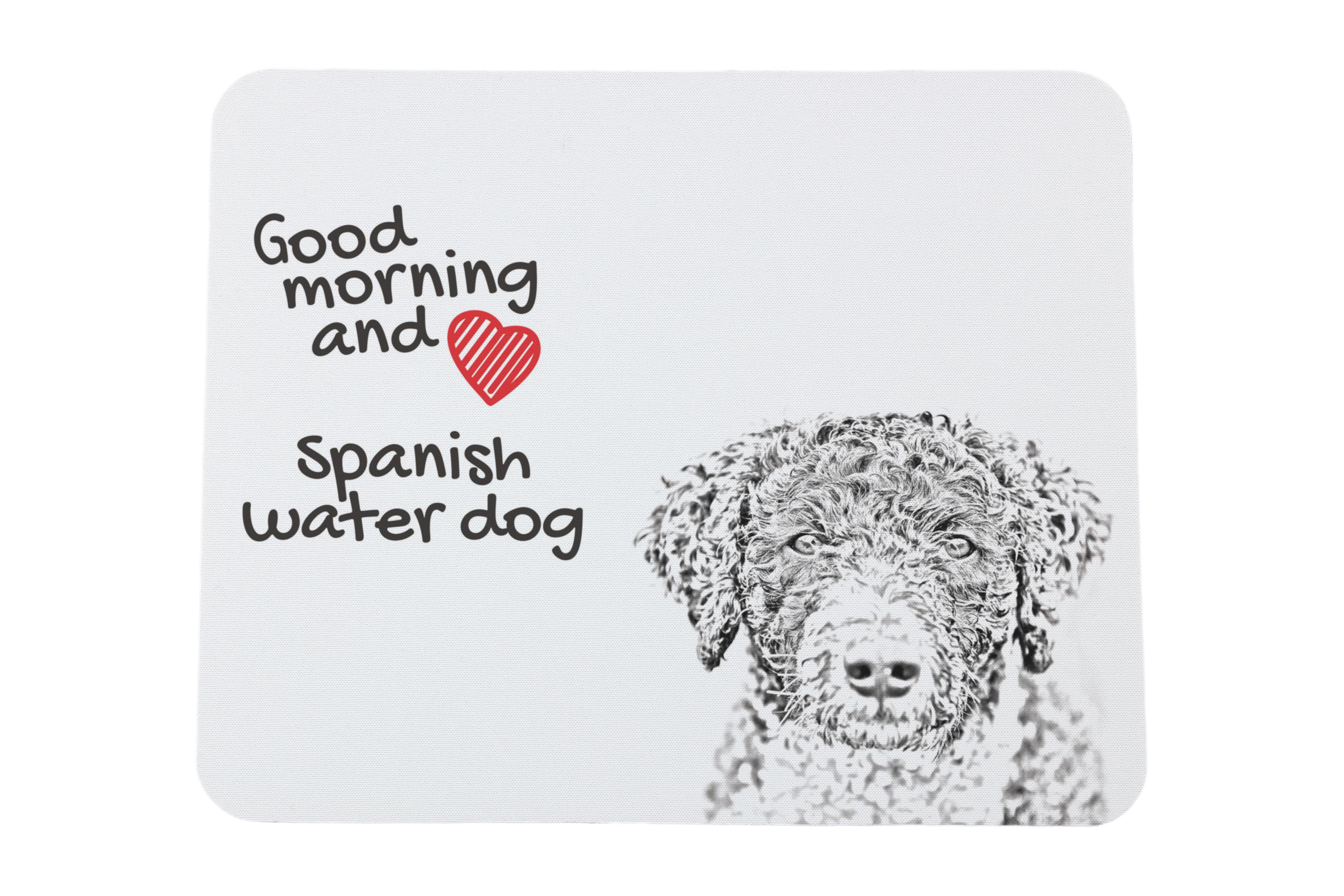 Spanish Water Dog - mouse pad with print, personalized dog-themed mouse pad, unique gadget for an office worker by Art-Dog brand білий
Spanish Water Dog - mouse pad with print, personalized dog-themed mouse pad, unique gadget for an office worker by Art-Dog brand білий