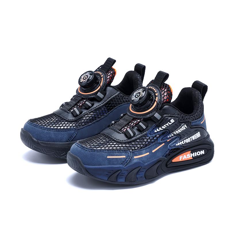 Summer Hollowed-out Single Mesh Boys Rotating Button Lightweight /Comfortable Sports Shoes with Breathable Mesh for Kids 40 помаранчевий/темно-синього кольору
Summer Hollowed-out Single Mesh Boys Rotating Button Lightweight /Comfortable Sports Shoes with Breathable Mesh for Kids 40 помаранчевий/темно-синього кольору
