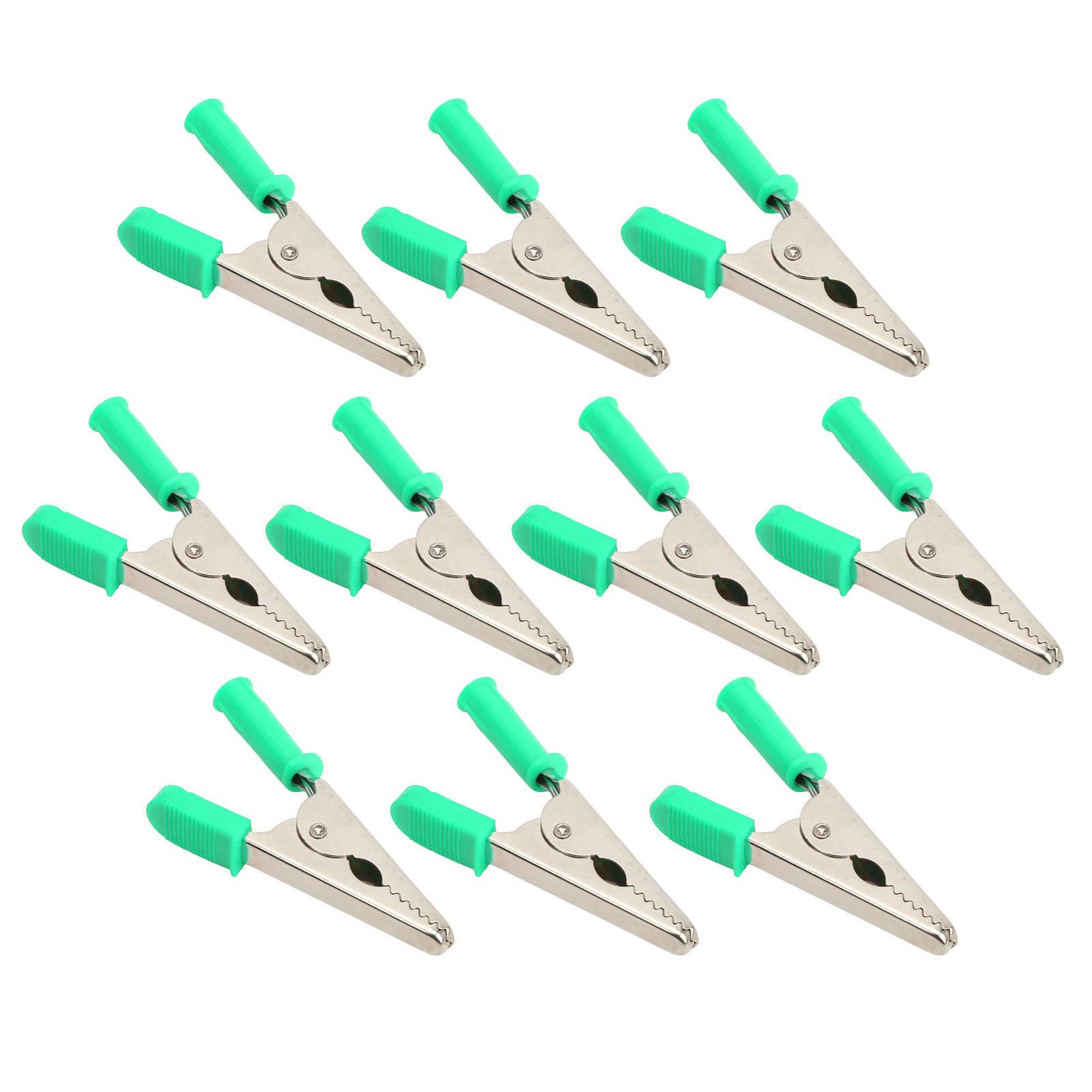 10 Pcs Crocodile Clip J.60047 20mm Opening Brass Battery Test Clamp for Electrical TestingGreen
10 Pcs Crocodile Clip J.60047 20mm Opening Brass Battery Test Clamp for Electrical TestingGreen