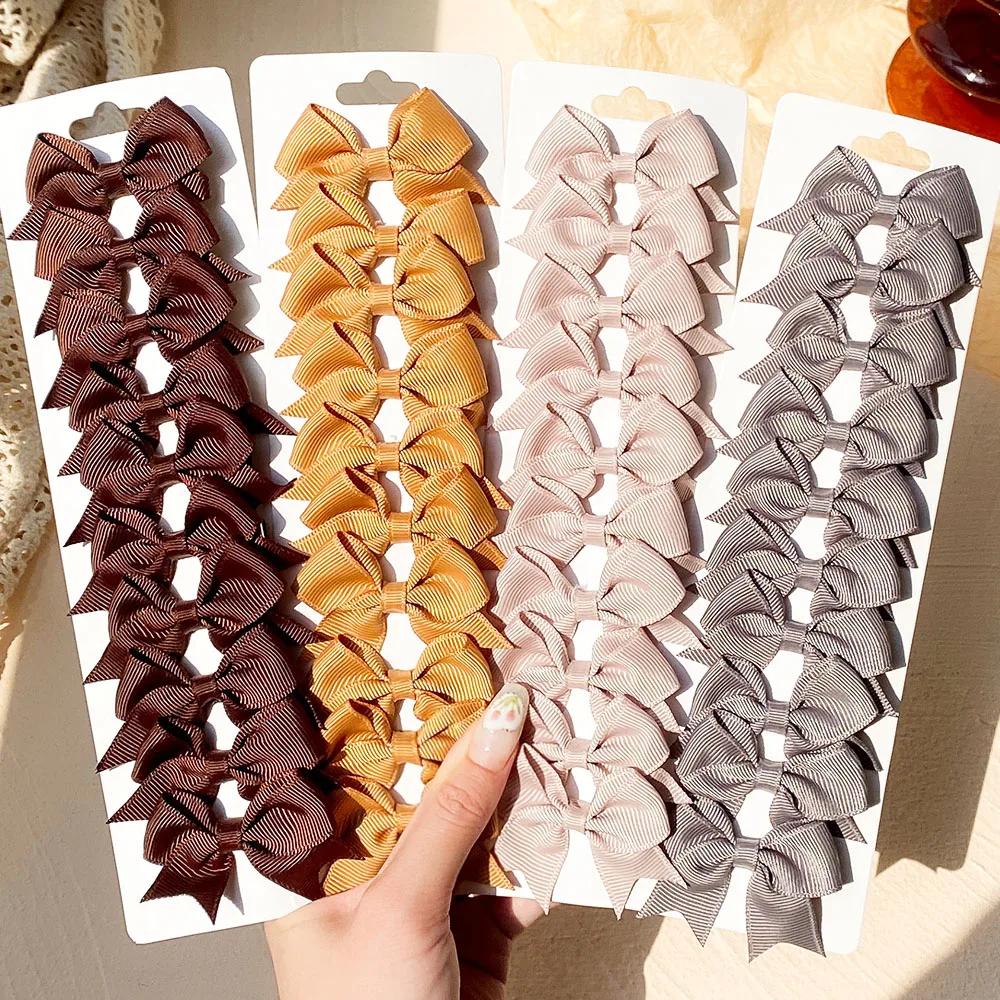 10Pcs/Set Colorful Ribbon Bowknot Hair Clip for Girls Kids Baby Mini Handmade Hairpins Barrettes Headwear Hair Accessories
10Pcs/Set Colorful Ribbon Bowknot Hair Clip for Girls Kids Baby Mini Handmade Hairpins Barrettes Headwear Hair Accessories