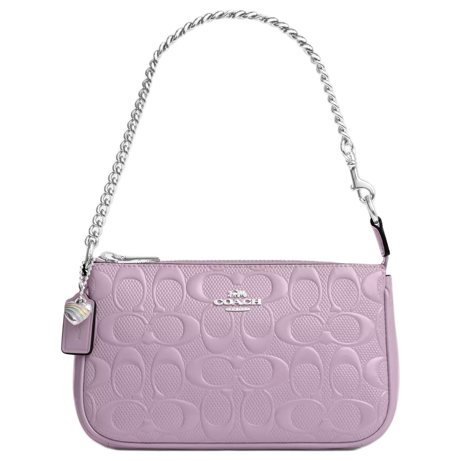 Coach Nolita 19 Signature Silver Heart Charm Chain Handle Zip Closure Patent Leather Handbag Small Women handbag Lilac CCZ27-SVIZ Basic Set (Bag+Dust Bag)
Coach Nolita 19 Signature Silver Heart Charm Chain Handle Zip Closure Patent Leather Handbag Small Women handbag Lilac CCZ27-SVIZ Basic Set (Bag+Dust Bag)