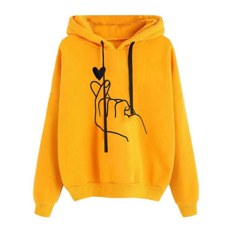 Autumn New Women Fleece Hooded Sweater Loose Top Long Sleeved European American Clothing M лимонно-желтый
Autumn New Women Fleece Hooded Sweater Loose Top Long Sleeved European American Clothing M лимонно-желтый