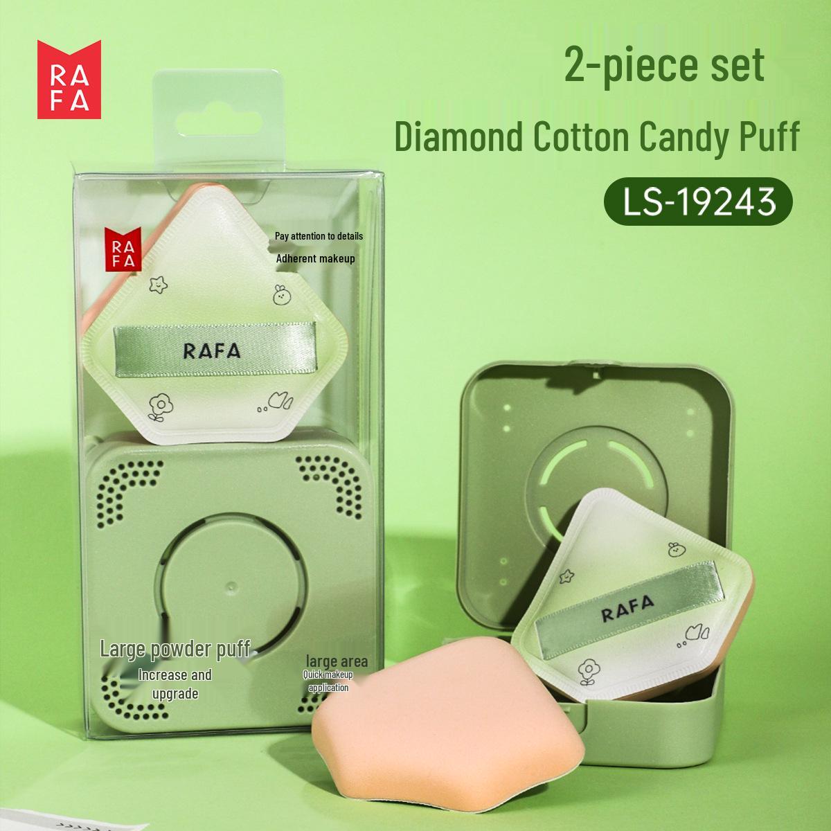 Набор спонжей Rafa Diamond Cotton Candy - Двойное использование для влажного и сухого нанесения, Большая подушка для макияжа
Набор спонжей Rafa Diamond Cotton Candy - Двойное использование для влажного и сухого нанесения, Большая подушка для макияжа