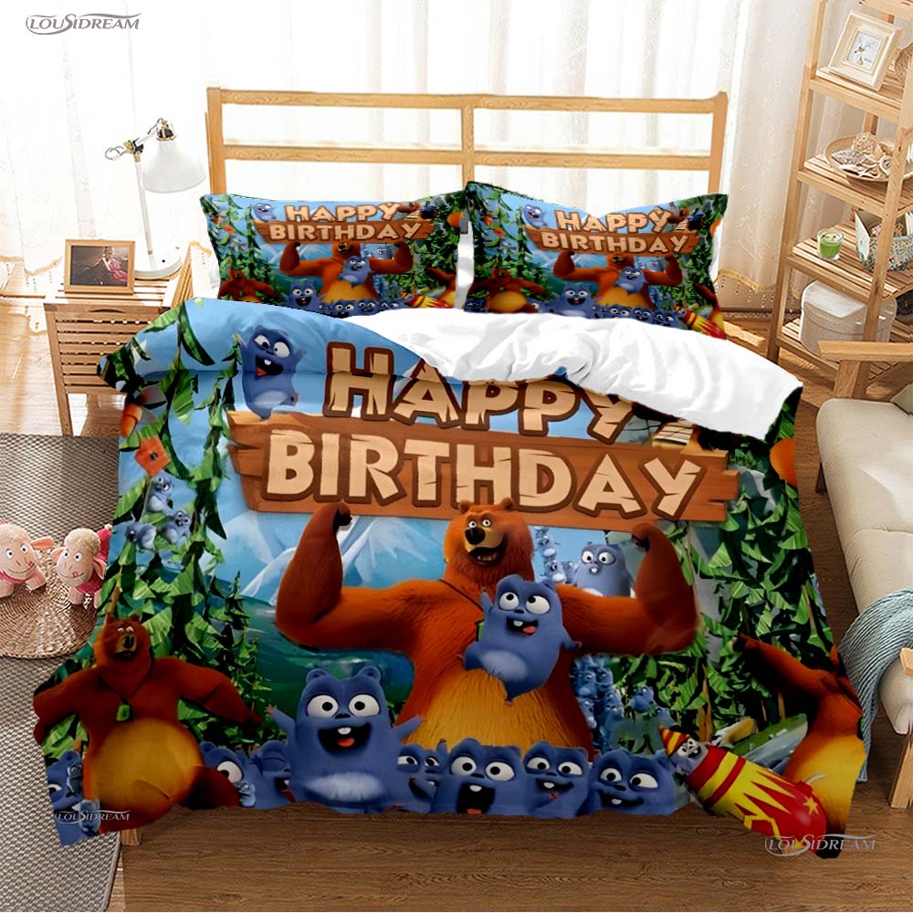Grizzly and The Lemmings All Season Duvet Cover Comforter Beding Sets Soft Quilt Cover and Pillowcases Single/Double/Queen/King EU Twin 135x200cm
Grizzly and The Lemmings All Season Duvet Cover Comforter Beding Sets Soft Quilt Cover and Pillowcases Single/Double/Queen/King EU Twin 135x200cm