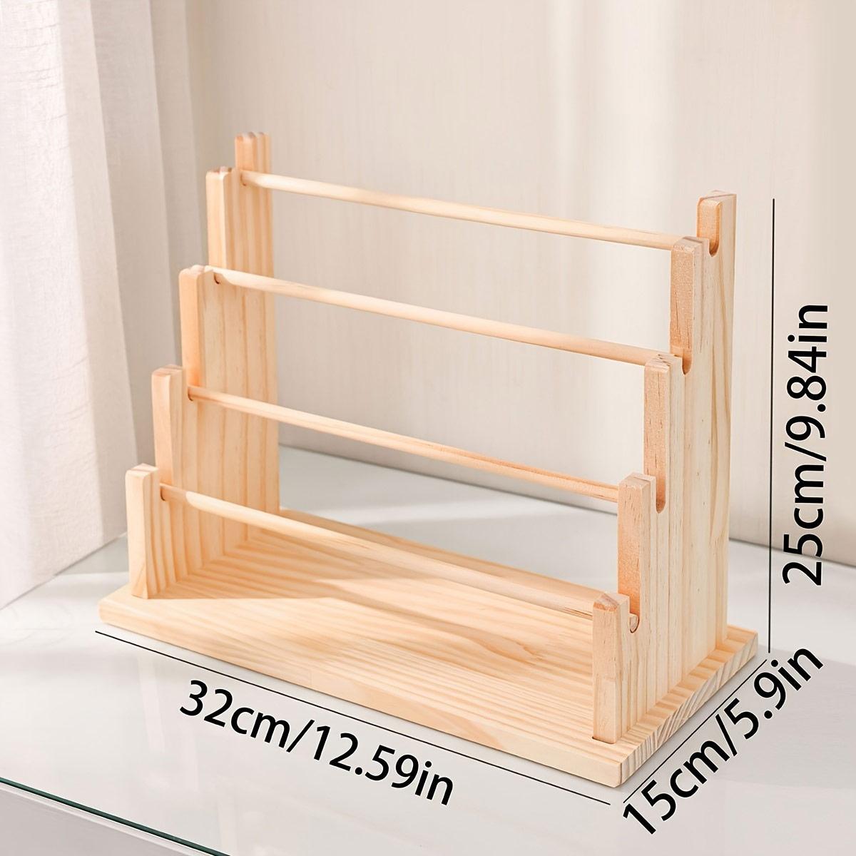 Vintage wooden bracelet storage rack, stepped bead display rack, jewelry storage rack, watch hair clip and headband display rack
Vintage wooden bracelet storage rack, stepped bead display rack, jewelry storage rack, watch hair clip and headband display rack
