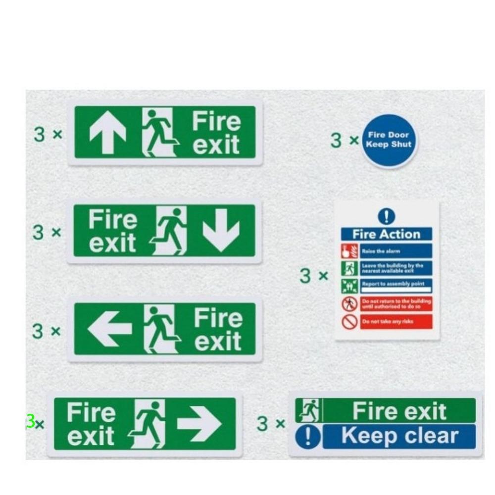 21pcs Practical Fire Exit Sign Stickers Easy To Use Security Label Decals For Stair Buildings 21pcs
21pcs Practical Fire Exit Sign Stickers Easy To Use Security Label Decals For Stair Buildings 21pcs