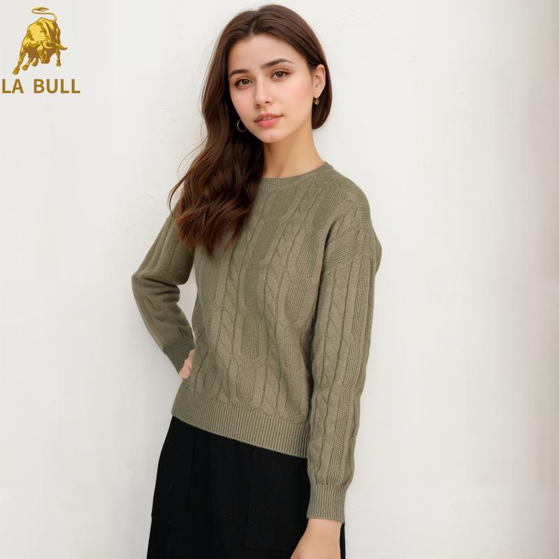 LA BULL Women s Mock Neck Long Sleeve Merino Wool Sweater XL
LA BULL Women s Mock Neck Long Sleeve Merino Wool Sweater XL