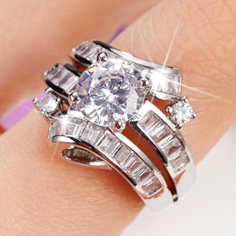 Huitan New Wedding Accessory Women Rings Luxury Paved Geometric CZ Sparkling Engagement Proposal Rings for Lover Fashion Zircon 7
Huitan New Wedding Accessory Women Rings Luxury Paved Geometric CZ Sparkling Engagement Proposal Rings for Lover Fashion Zircon 7