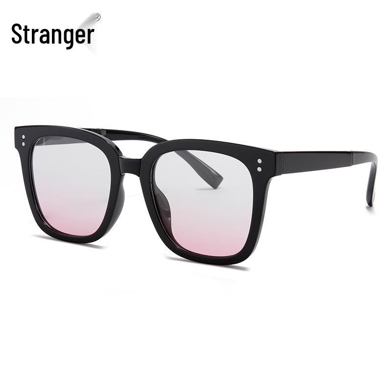 Складные поляризационные солнцезащитные очки в корейском стиле, модная защита от солнца, меняющие цвет от румянца до цвета чая TR6008