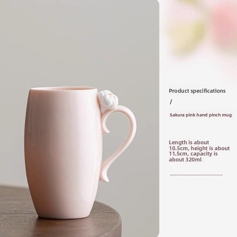Hand Pinched Flower Ceramic Mug Mineral Clay Cup Aesthetic Design for Coffee Milk Tea Home Decor Minimalist Drinkware 330ml
Hand Pinched Flower Ceramic Mug Mineral Clay Cup Aesthetic Design for Coffee Milk Tea Home Decor Minimalist Drinkware 330ml