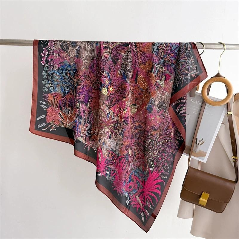 Ladies 90x90cm Retro Flower Printed Handkerchief Scarf Women Small Shawl Scarfs Female Square Headband Bandana Head Scarves 90X90CM
Ladies 90x90cm Retro Flower Printed Handkerchief Scarf Women Small Shawl Scarfs Female Square Headband Bandana Head Scarves 90X90CM