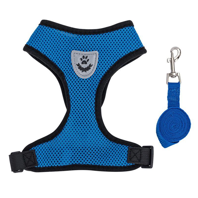 Pet Mesh Sling Carrier: Breathable All-Season Chest Harness & Anti-Lost Dog Leash for Cats and Dogs. L (8-12 kg) синій
Pet Mesh Sling Carrier: Breathable All-Season Chest Harness & Anti-Lost Dog Leash for Cats and Dogs. L (8-12 kg) синій
