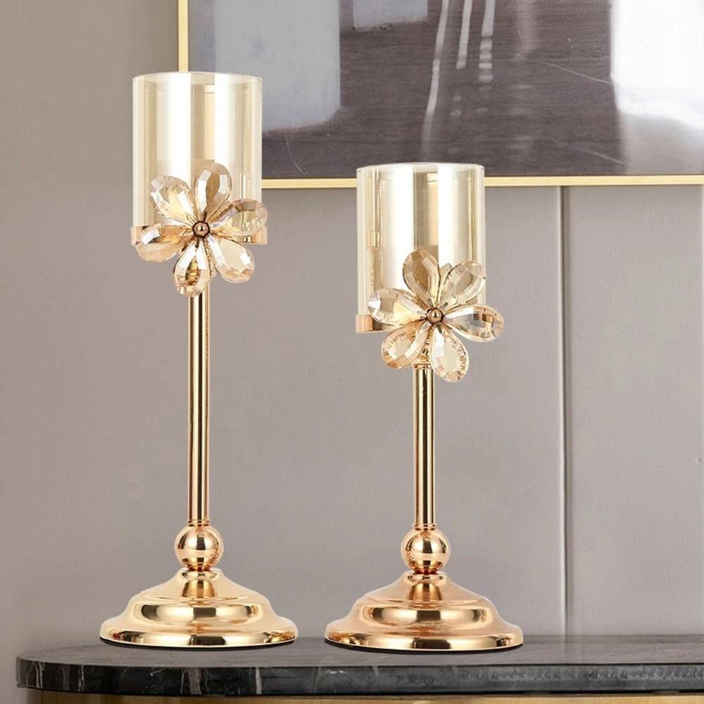 Cup Shaped Petal Glass Candlestick Anti-slip Romantic Candles Stand Candlelight Dinner Clear Crystal 26cm
Cup Shaped Petal Glass Candlestick Anti-slip Romantic Candles Stand Candlelight Dinner Clear Crystal 26cm