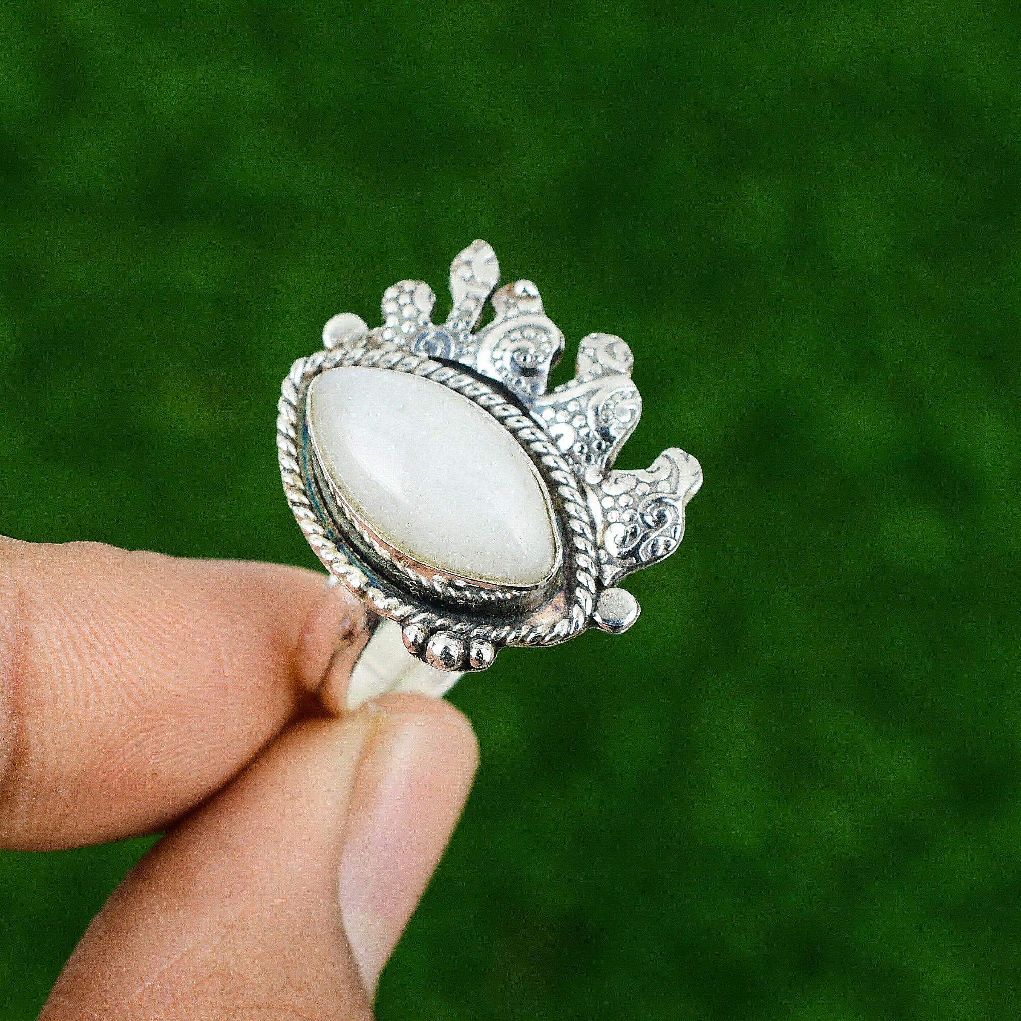 Natural Rainbow Moonstone 925 Silver Stackable Adjustable Ring For Girls Adjustable
Natural Rainbow Moonstone 925 Silver Stackable Adjustable Ring For Girls Adjustable