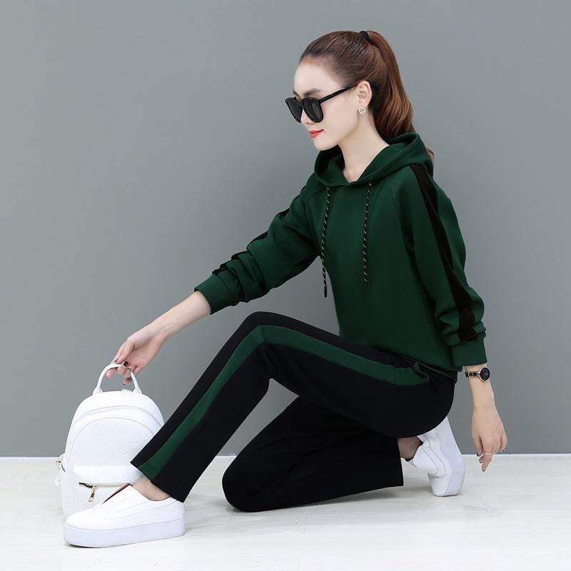 Женский комплект для похудения: толстовка с капюшоном и повседневные брюки - большие размеры, спортивная мода для весны и осени Triple Extra Large темно-зеленого
Женский комплект для похудения: толстовка с капюшоном и повседневные брюки - большие размеры, спортивная мода для весны и осени Triple Extra Large темно-зеленого