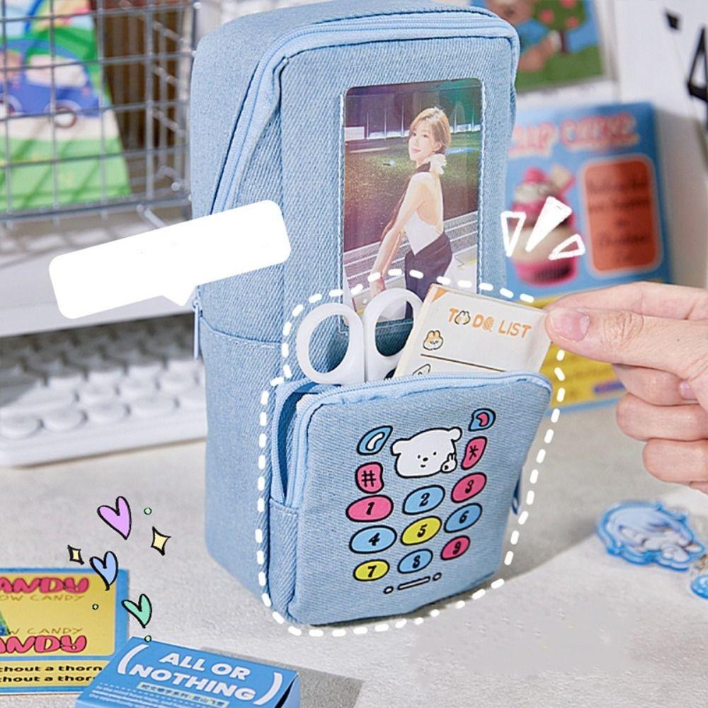 Multi Layer Pencil Case Kawaii Stationery Storage Bag Simple Denim Pencil Bag Students Gift темно-синього кольору
Multi Layer Pencil Case Kawaii Stationery Storage Bag Simple Denim Pencil Bag Students Gift темно-синього кольору