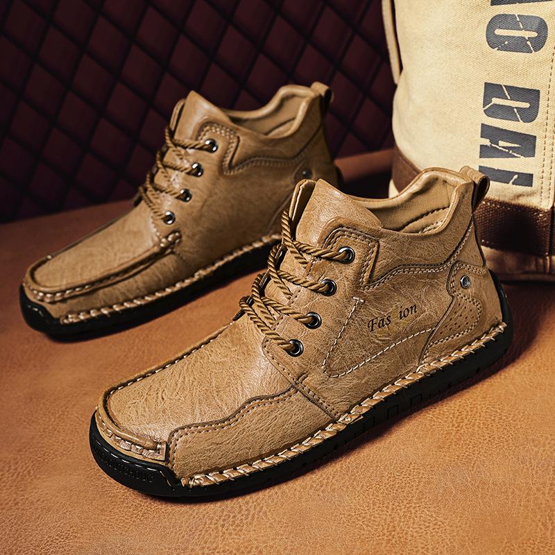 Foreign trade Martin boots men s 2025 new hand-stitched high-top shoes men s velvet warm cotton shoes large size retro 44
Foreign trade Martin boots men s 2025 new hand-stitched high-top shoes men s velvet warm cotton shoes large size retro 44