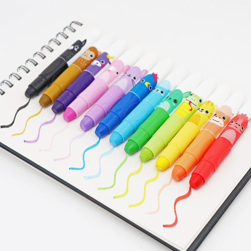 Cute Jumbo Crayons, 12pcs 12 Colors Non Toxic Twistable Crayons with Clear Bag, Washable Silky Crayons for Coloring Painting School Home Office 12pcs
Cute Jumbo Crayons, 12pcs 12 Colors Non Toxic Twistable Crayons with Clear Bag, Washable Silky Crayons for Coloring Painting School Home Office 12pcs