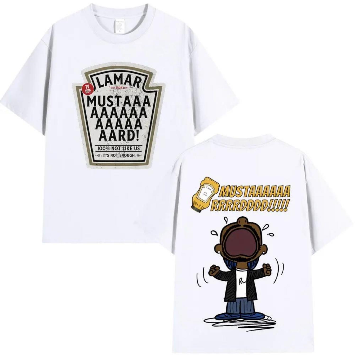 Rapper Kendrick Lamar Mustard Patterned Printed T-shirt for Men, Fashionable Hip-hop Short-sleeved Cotton Casual Short-sleeved S чёрный
Rapper Kendrick Lamar Mustard Patterned Printed T-shirt for Men, Fashionable Hip-hop Short-sleeved Cotton Casual Short-sleeved S чёрный