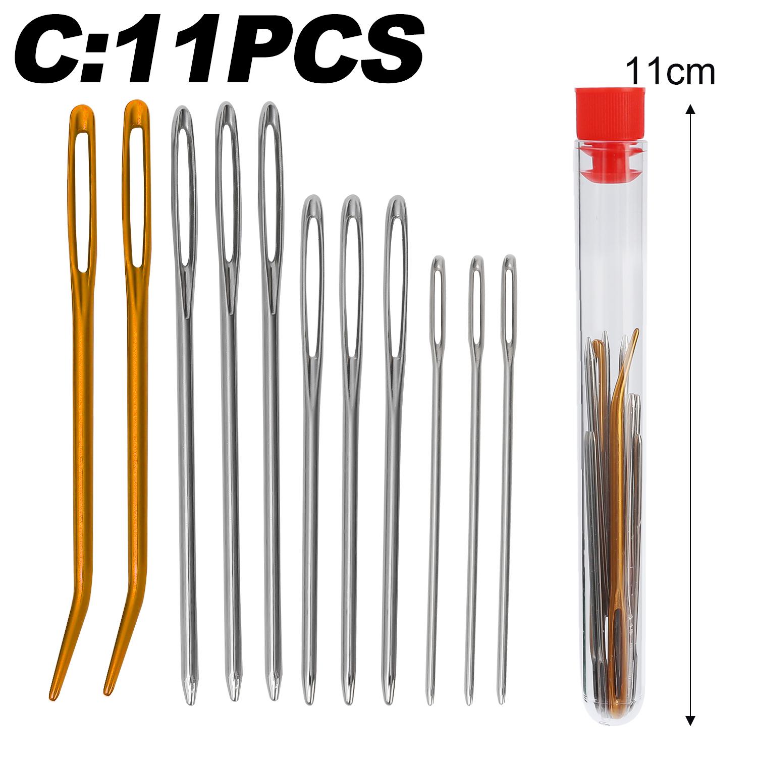 Large Eye Sewing Needles Kit Stainless Steel Blunt Darning Bent Tapestry Needles with Storage Box Crochet Darning Yarn Project 5 Sets
Large Eye Sewing Needles Kit Stainless Steel Blunt Darning Bent Tapestry Needles with Storage Box Crochet Darning Yarn Project 5 Sets