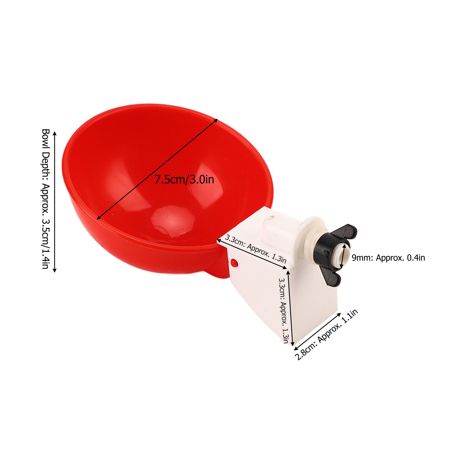 10Pcs Automatic Chicken Water Cups Safe Large Capacity Easy To Install Drinking Bowl for Poultry Chickens Ducks Geese
10Pcs Automatic Chicken Water Cups Safe Large Capacity Easy To Install Drinking Bowl for Poultry Chickens Ducks Geese